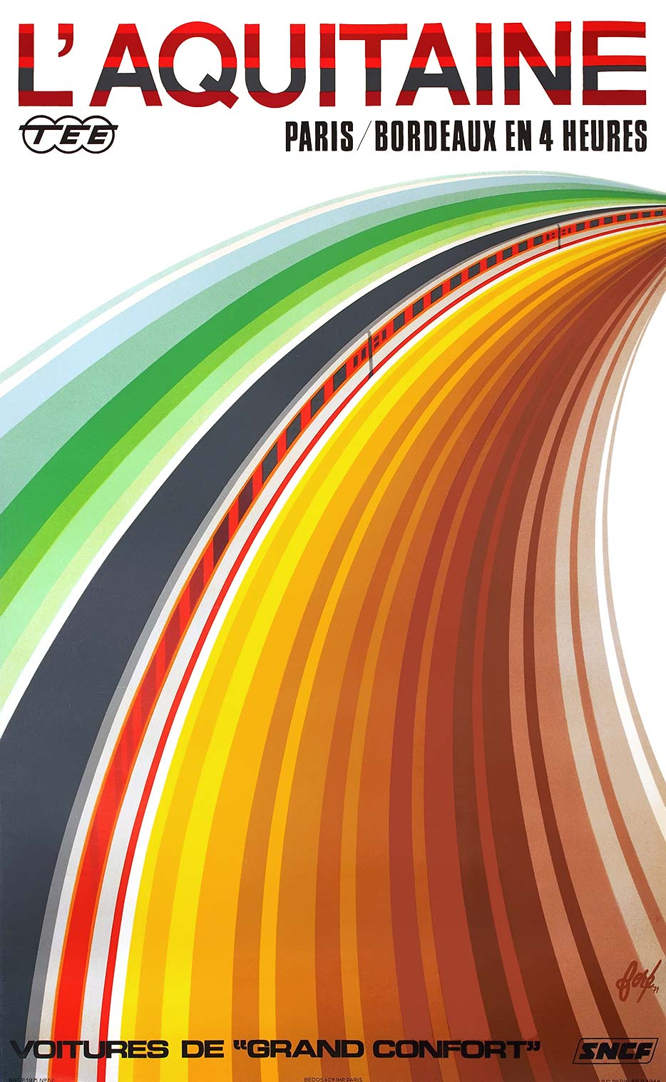 L'acquitaine Train Poster